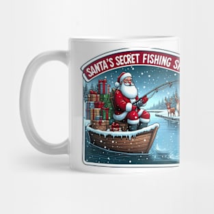 Fishing christmas santa Mug